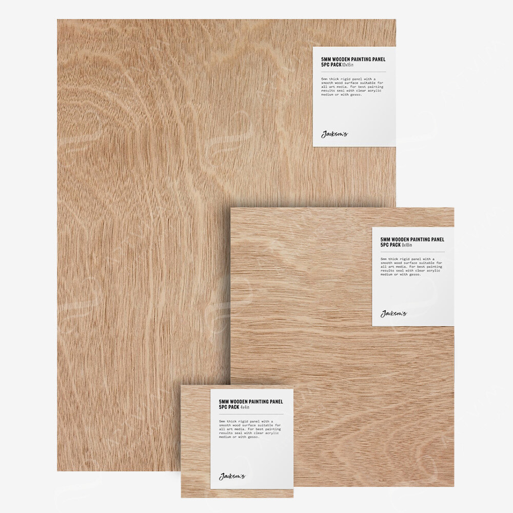 Jackson's : 5Mm Mdf Painting Panels : Pack Of 5