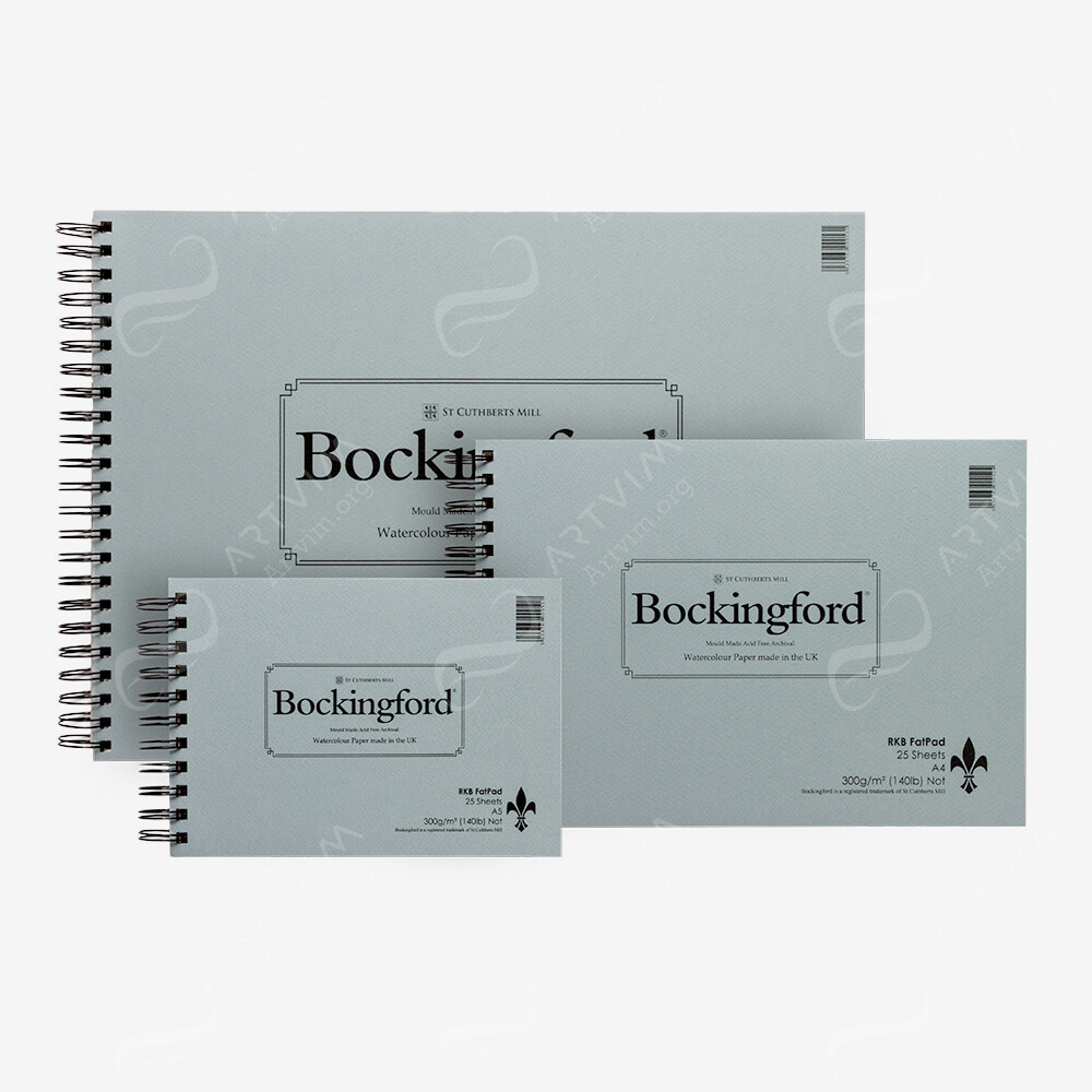 Bockingford : Watercolour Papers : White : Fat Spiral Pads : Not