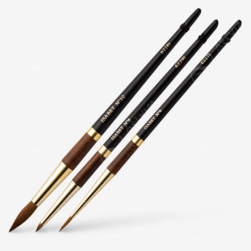 Isabey : Kolinsky Sable Watercolour Brushes : Series 6227I / 6228I / 6229I