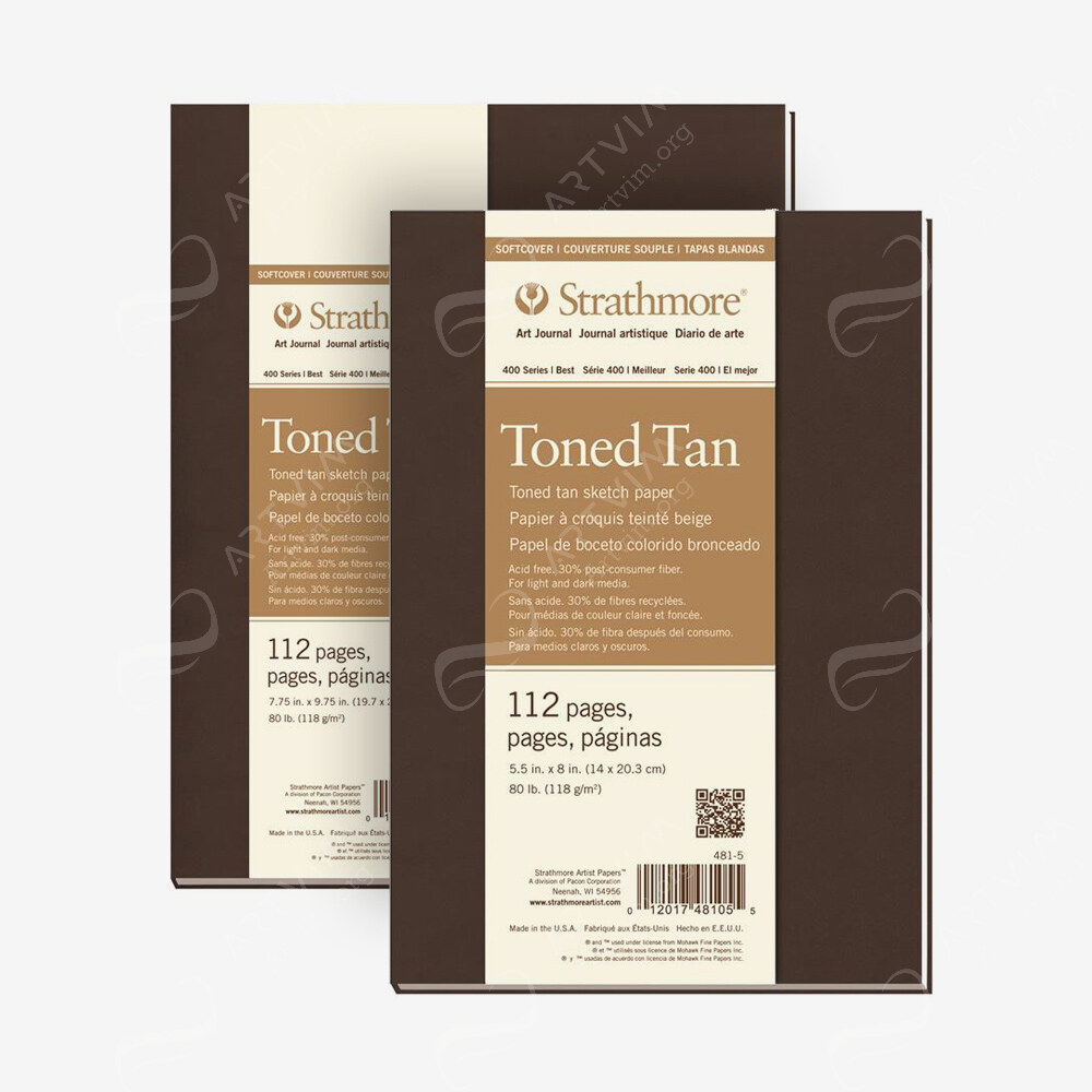 Strathmore : 400 Series : Toned Tan : Softcover Art Journals