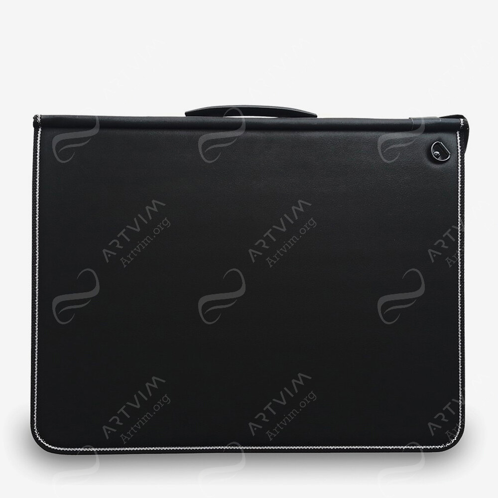 Mapac : Premier Porftolios : Black : Strong Ring Mechanisms : Double Thickness Handle : Shoulder Strap