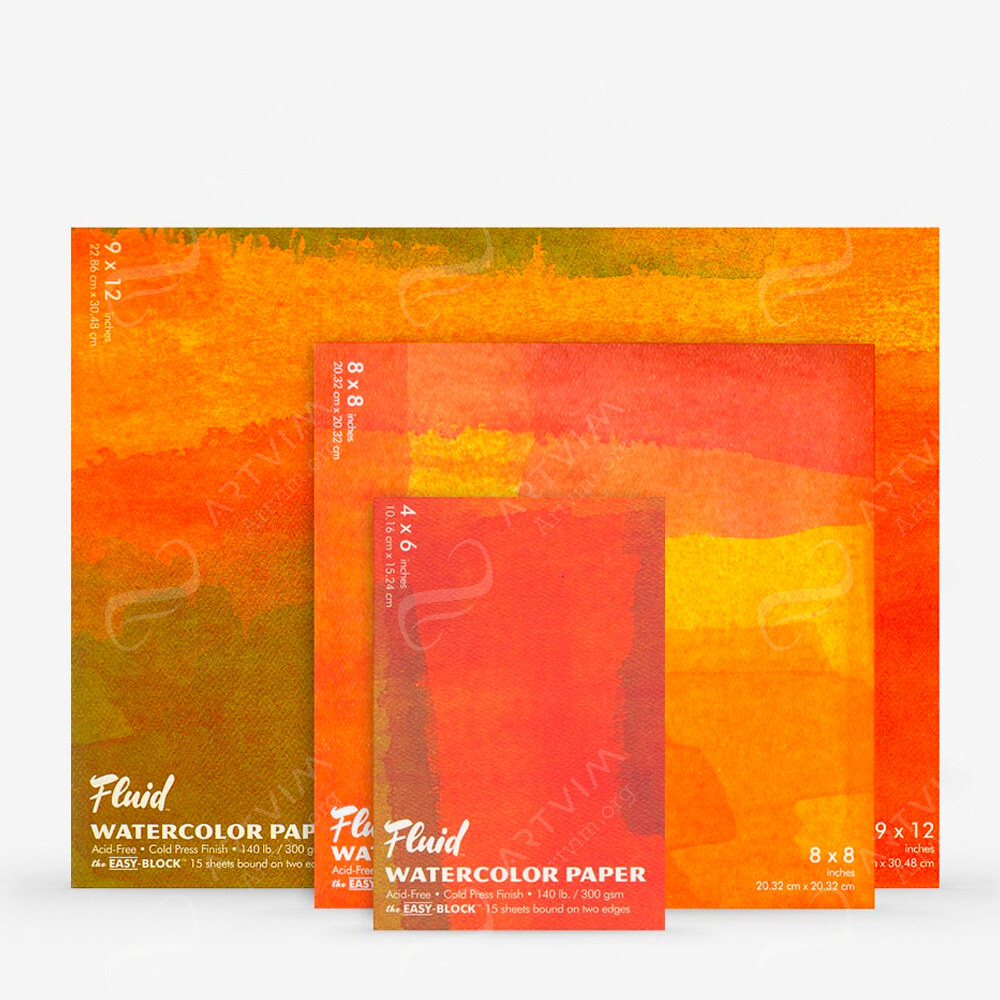 Global : Fluid Easy Block Watercolour Paper : 300Gsm : Cold Pressed