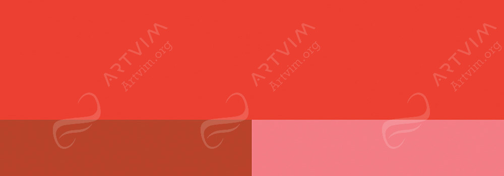 LEFRANC BOURGEOIS : FLASHE VINYL EMULSION PAINT VERMILION RED